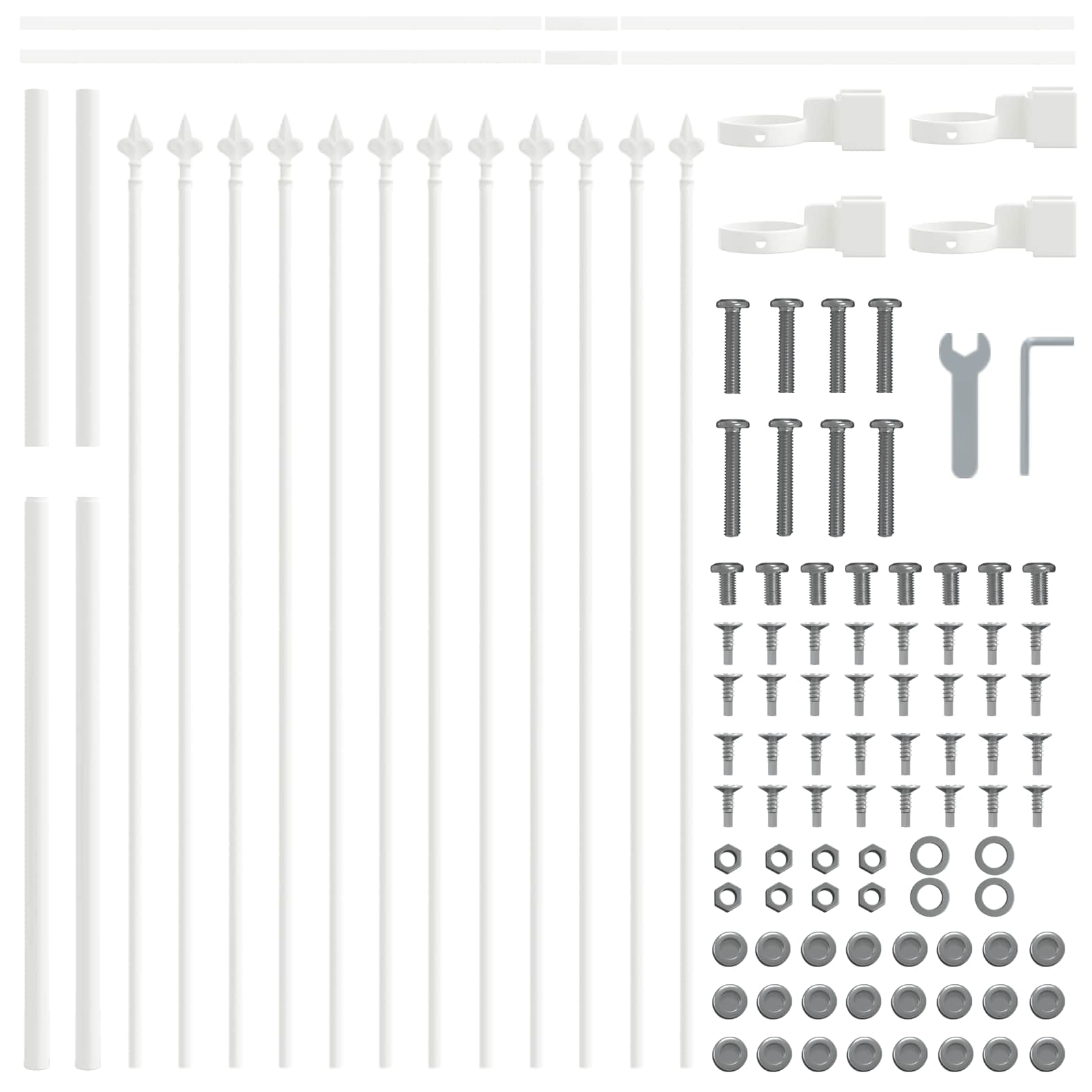Valla De Jardín 5 Pcs 8,5 X 0,8 M