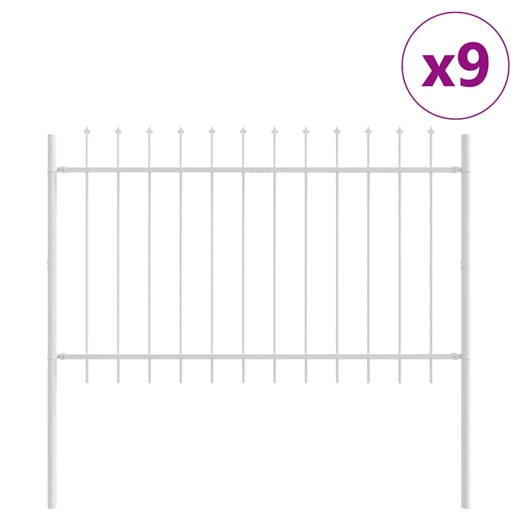 Valla De Jardín 9 Pcs 15,3 X 1,2 M
