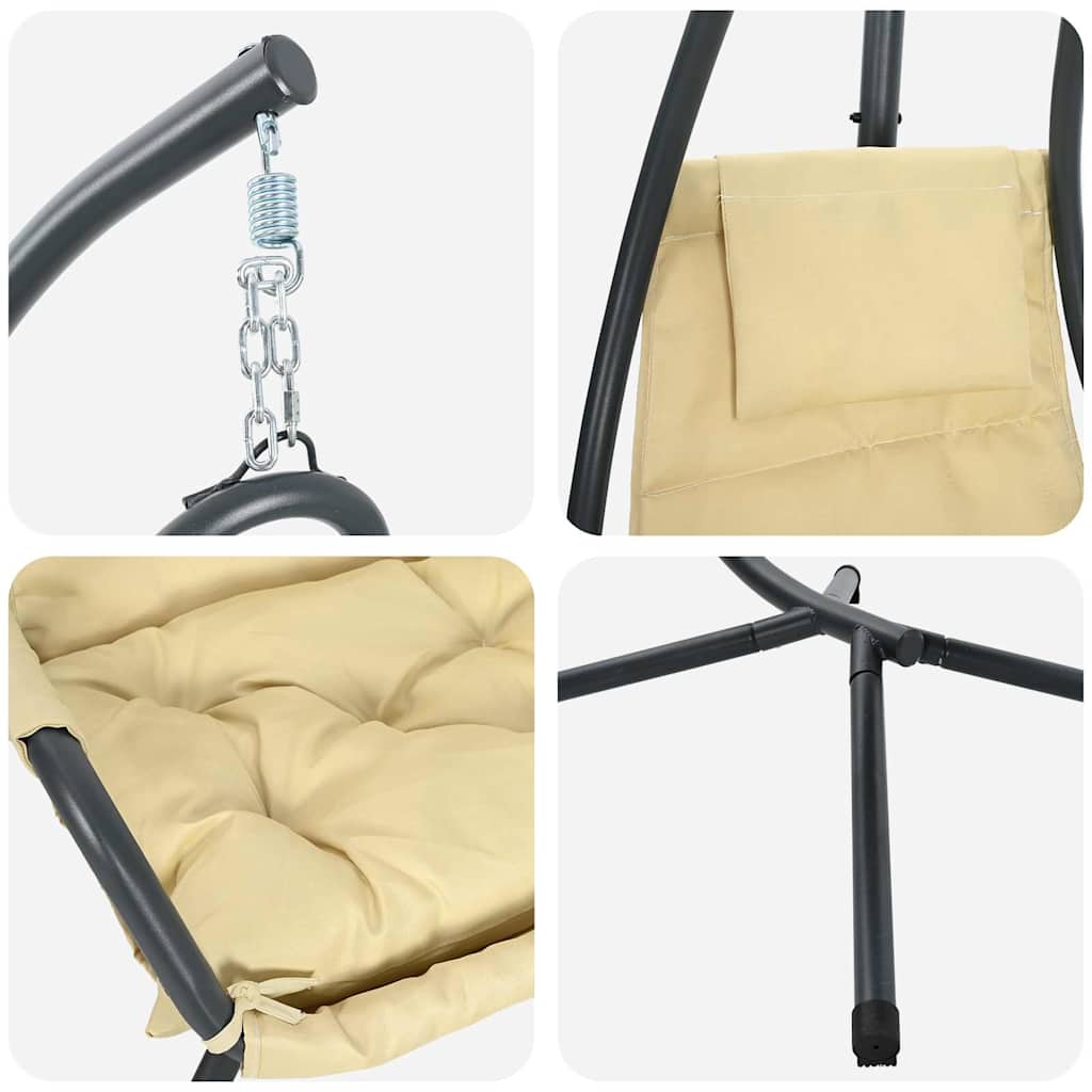 Silla Huevo Colgante Manual 94 X 107 X 196,5 Cm Acero