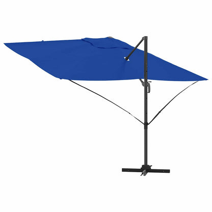 Sombrilla 351 X 250 X 260 Cm Poliéster Y Aluminio Azul Azur