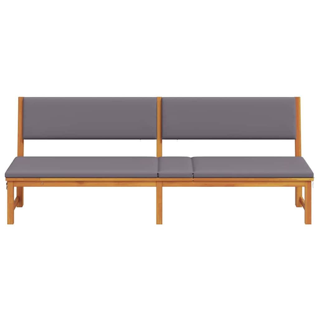 Tumbona Aceite Natural 200 X 57 X 75Cm Madera Maciza De Acacia