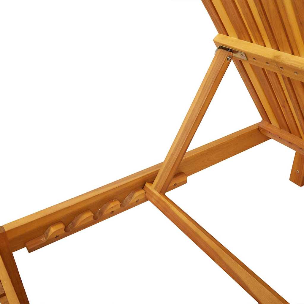 Tumbona Aceite Natural 200 X 55 X 94 Cm Madera Maciza De Acacia