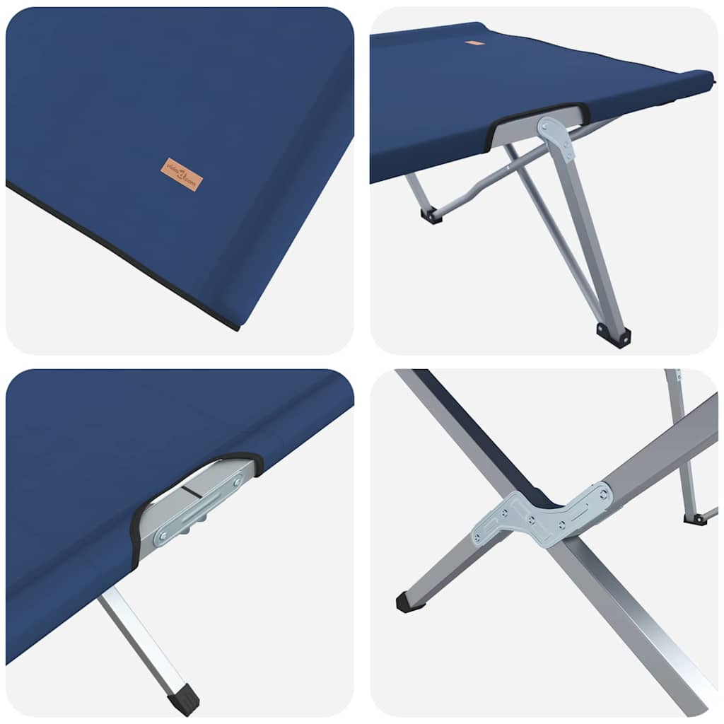 Cama De Camping Plegable Manual 2 Pcs 194 X 62,5 X 42,5 Cm