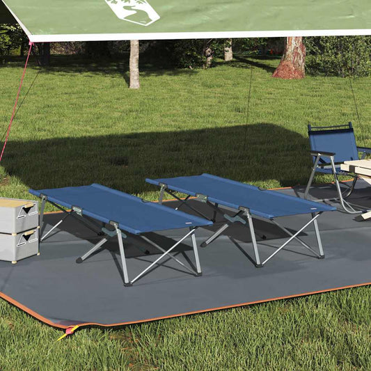 Cama De Camping Plegable Manual 2 Pcs 194 X 62,5 X 42,5 Cm
