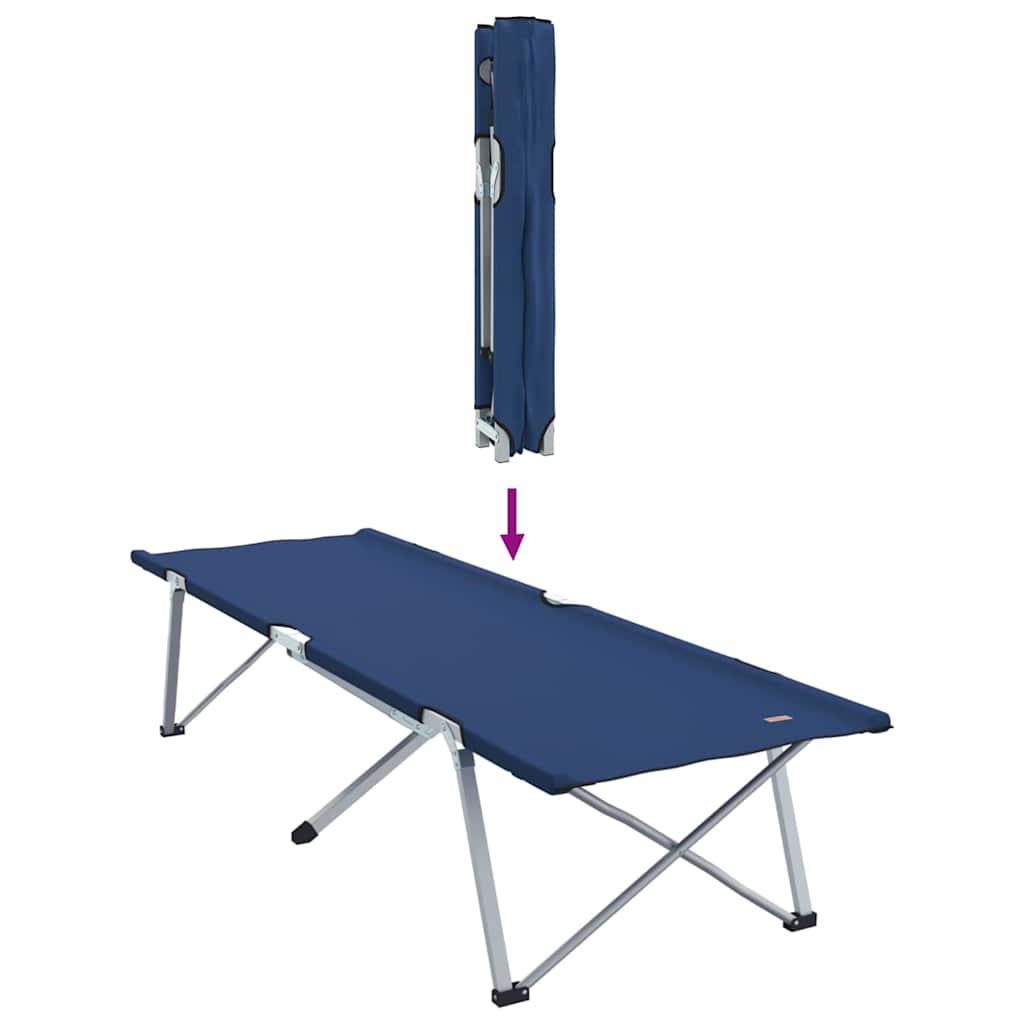 Cama De Camping Plegable Manual 2 Pcs 194 X 62,5 X 42,5 Cm
