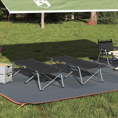 Cama De Camping Plegable Manual 2 Pcs 194 X 62,5 X 42,5 Cm