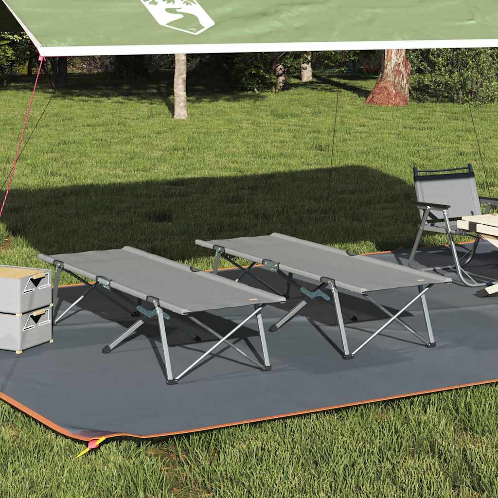 Cama De Camping Plegable Manual 2 Pcs 194 X 62,5 X 42,5 Cm