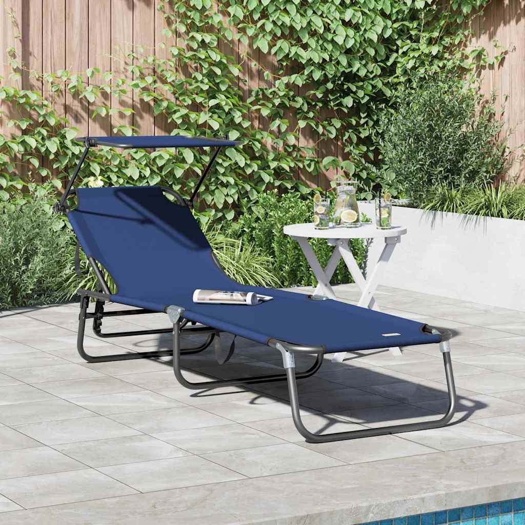 Tumbona Plegable 2 Pcs 190 X 57 X 81 Cm Oxford