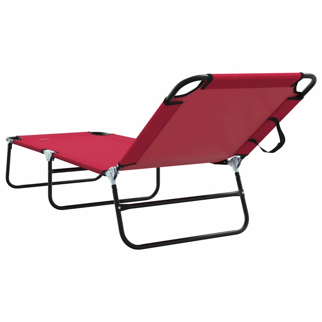 Tumbona Plegable 2 Pcs 188 X 57 X 86,5 Cm Poliéster