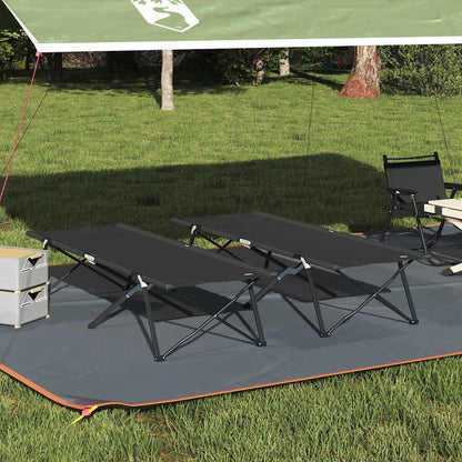Cama De Camping Plegable Manual 2 Pcs 206 X 76 X 74 Cm