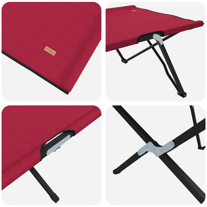Cama De Camping Plegable Manual 2 Pcs 206 X 76 X 74 Cm