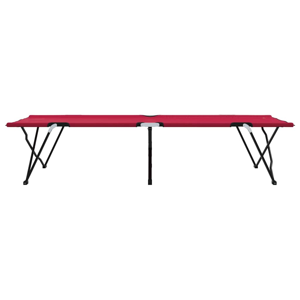 Cama De Camping Plegable Manual 2 Pcs 206 X 76 X 74 Cm