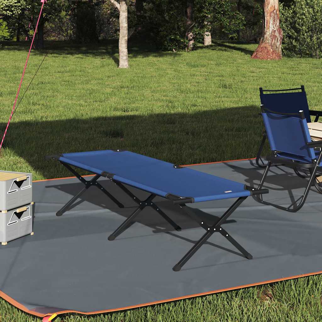 Cama De Camping Plegable Manual 2 Pcs