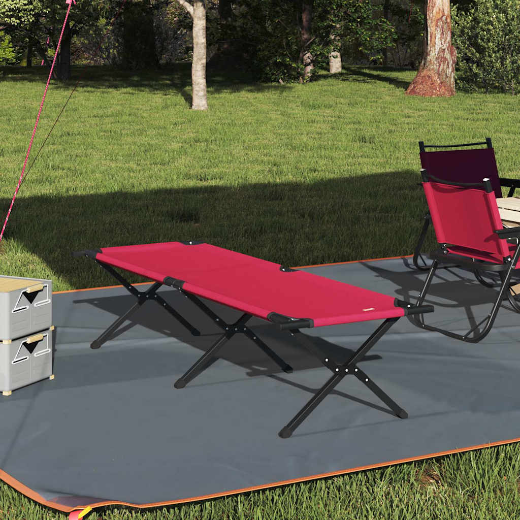 Cama De Camping Plegable Manual 2 Pcs