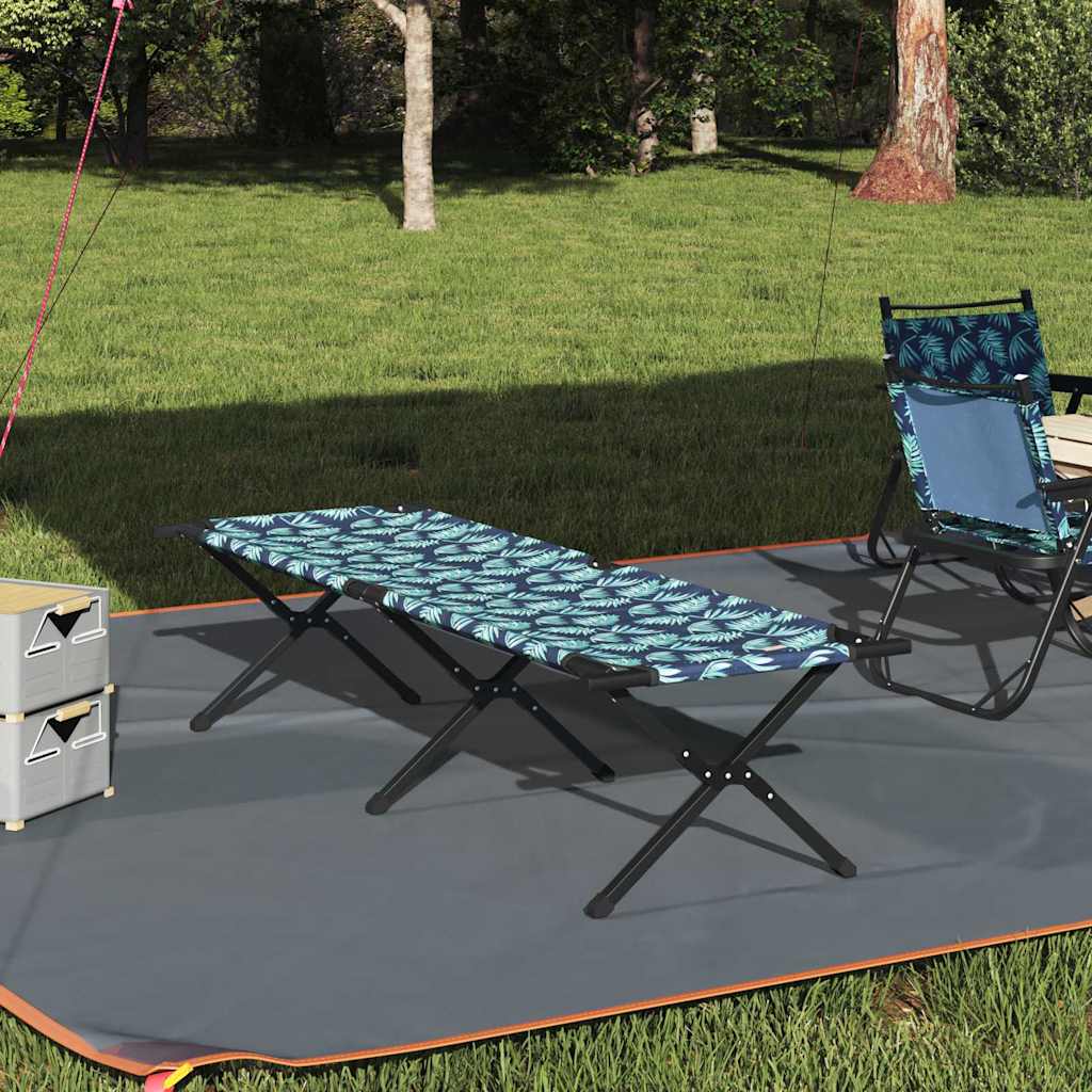 Cama De Camping Plegable Manual 2 Pcs