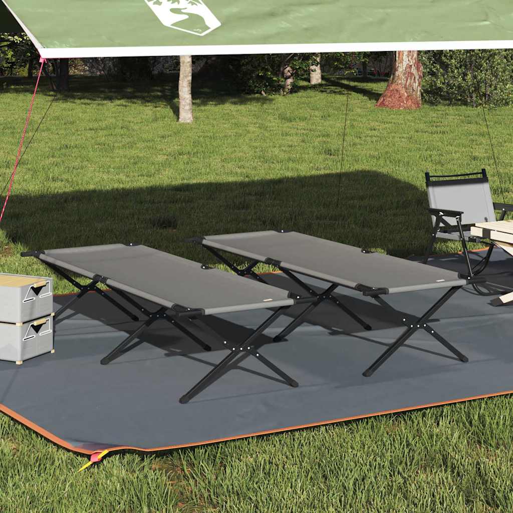 Cama De Camping Plegable Manual 2 Pcs