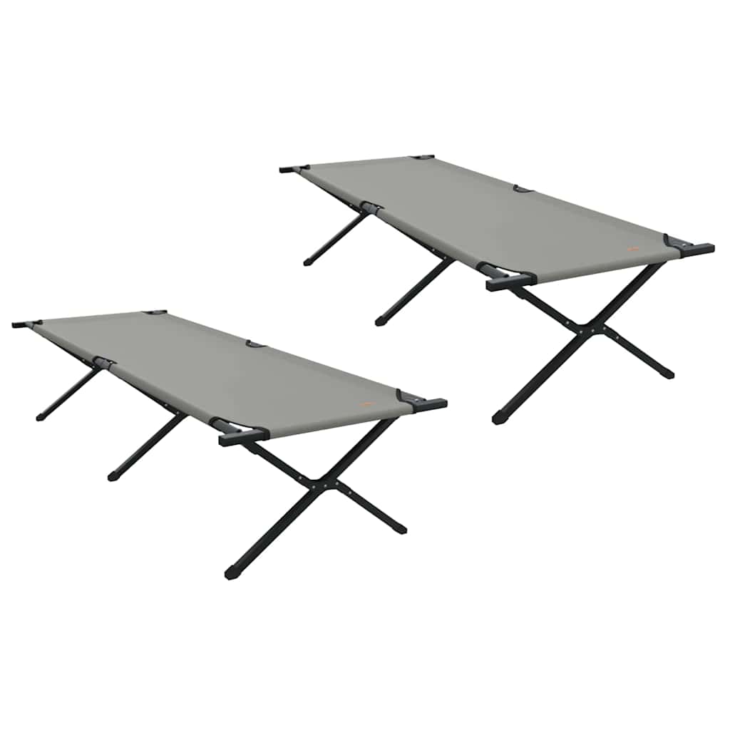 Cama De Camping Plegable Manual 2 Pcs