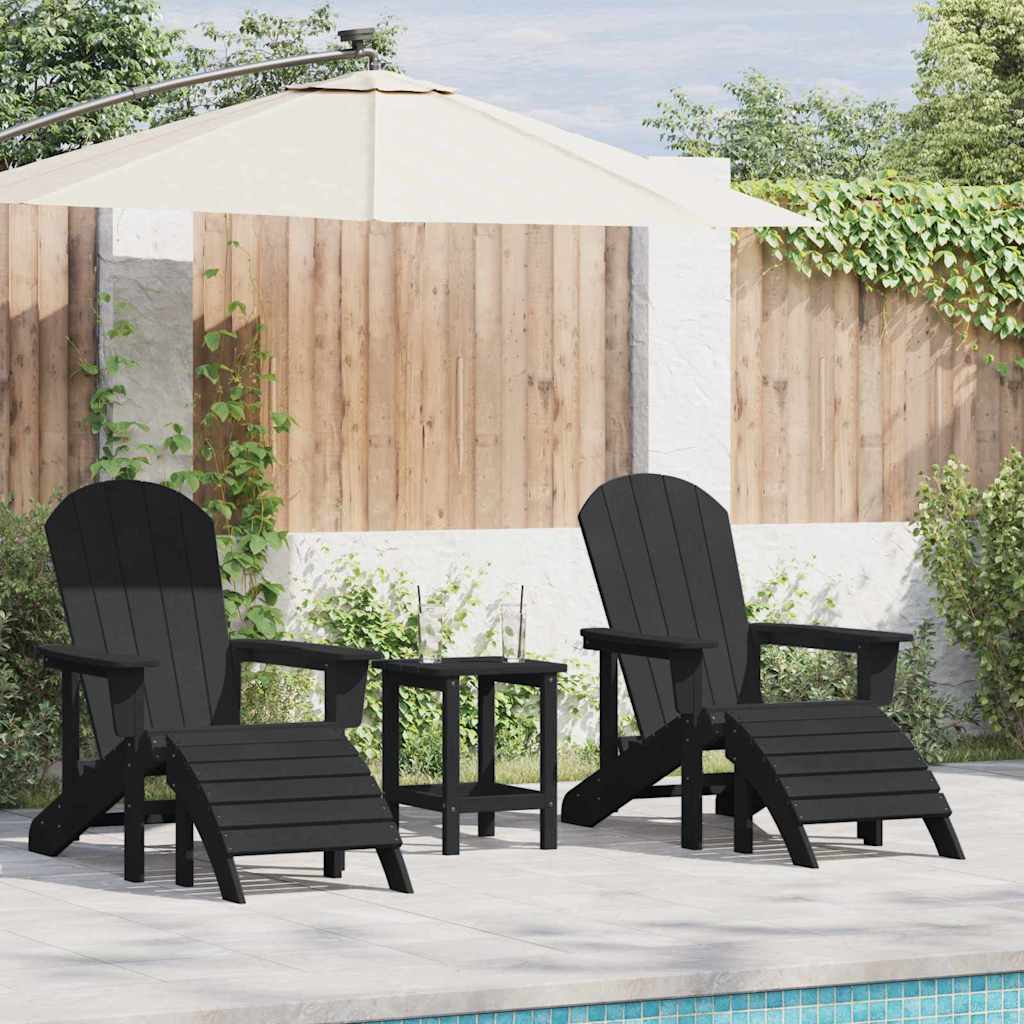 Silla De Jardín 3 Pcs Polietileno