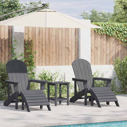 Silla De Jardín 3 Pcs Polietileno