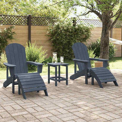 Silla De Jardín 3 Pcs Polietileno