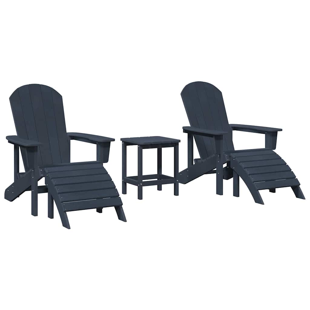 Silla De Jardín 3 Pcs Polietileno