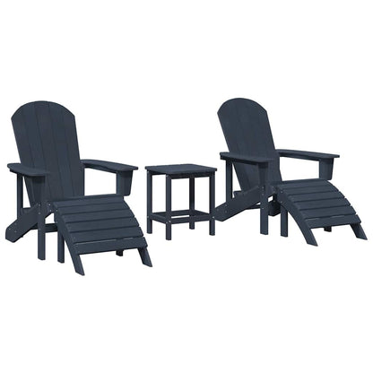Silla De Jardín 3 Pcs Polietileno