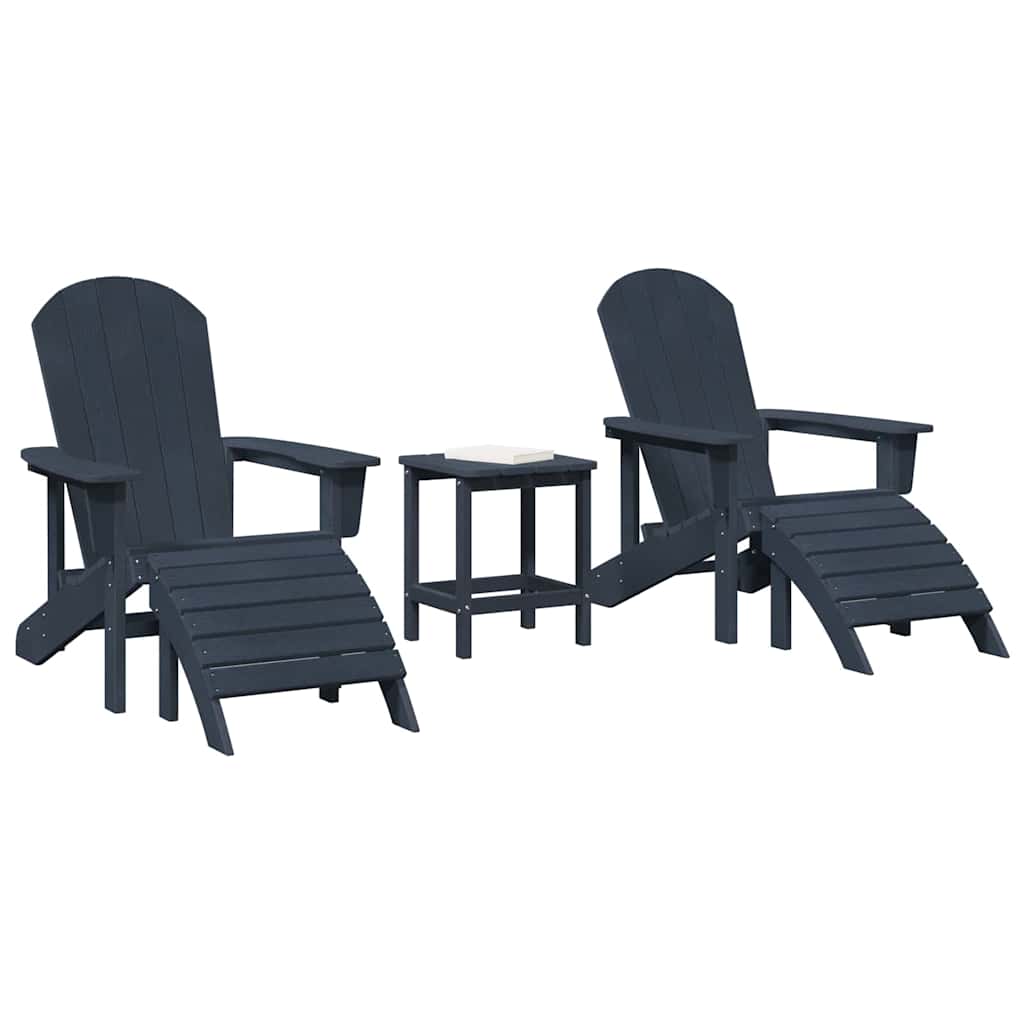 Silla De Jardín 3 Pcs Polietileno