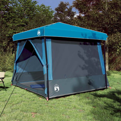 Juego De Tienda De Camping 2 Pcs Gris Y Tafetán Y Tela