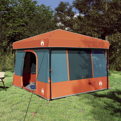 Juego De Tienda De Camping 2 Pcs Gris Y Tafetán Y Tela