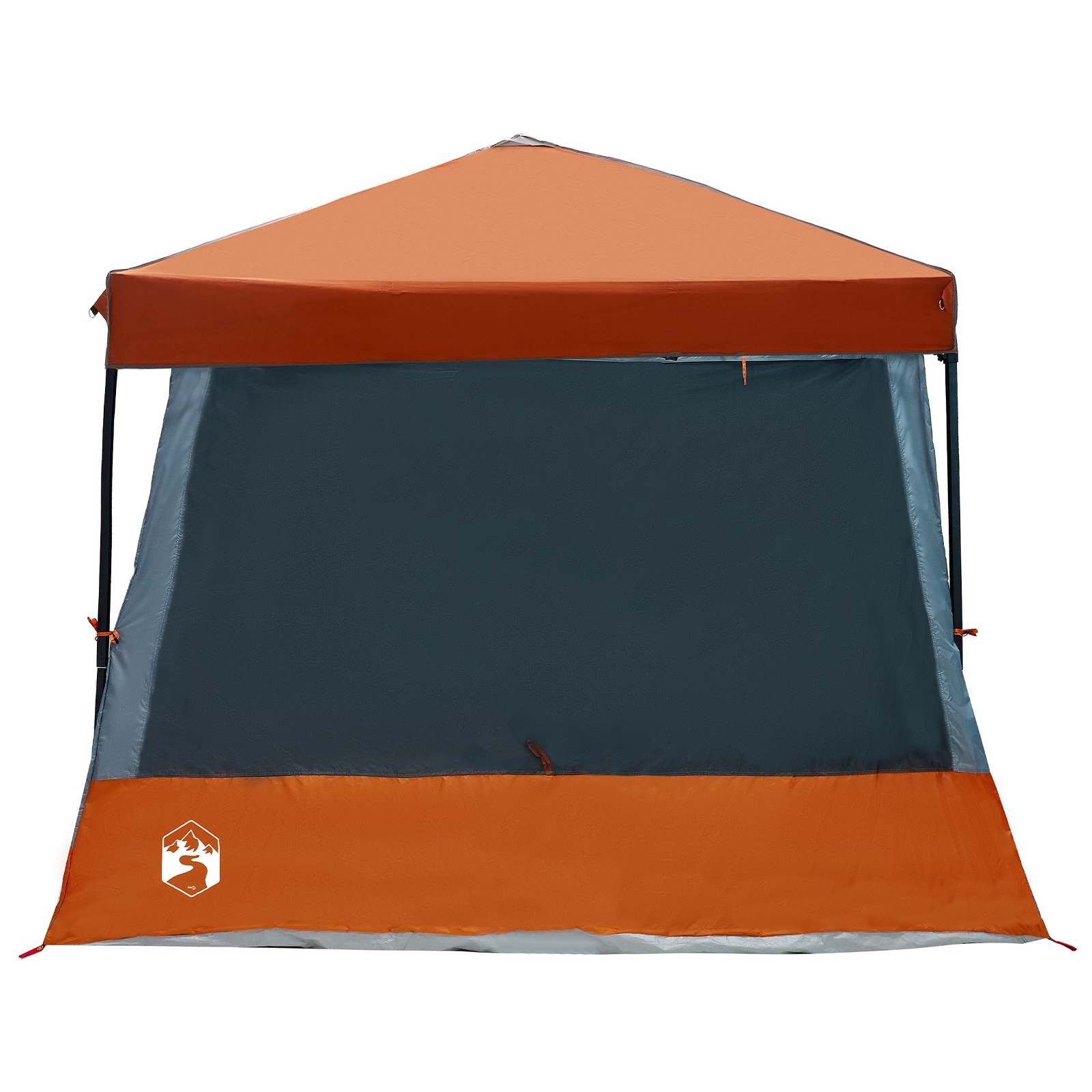 Juego De Tienda De Camping 2 Pcs Gris Y Tafetán Y Tela