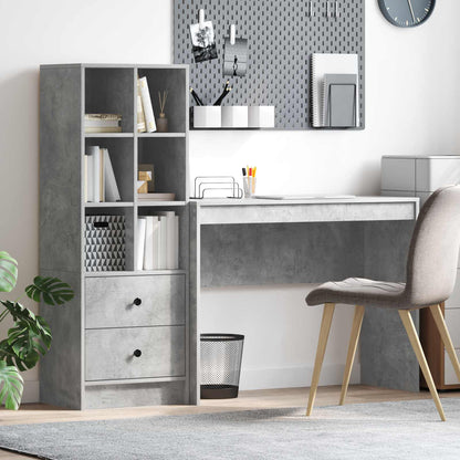 Escritorio Gris Concreto 145.5 X 50 X 127 Cm 2 Uds.
