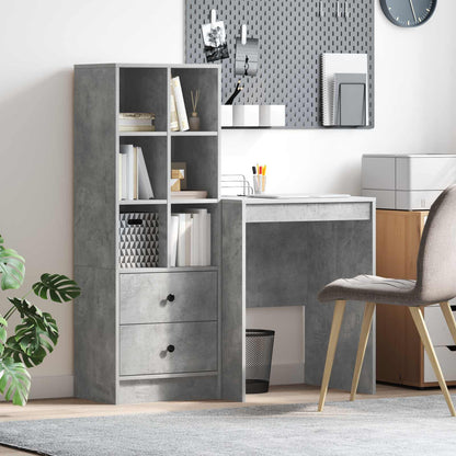 Escritorio Gris Concreto 145.5 X 50 X 127 Cm 2 Uds.