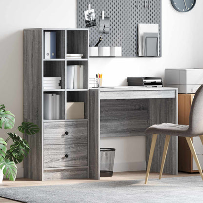 Escritorio Gris Concreto 145.5 X 50 X 127 Cm 2 Uds.
