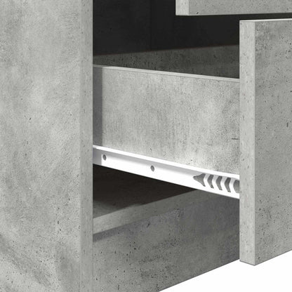 Escritorio Gris Concreto 145.5 X 50 X 127 Cm 2 Uds.