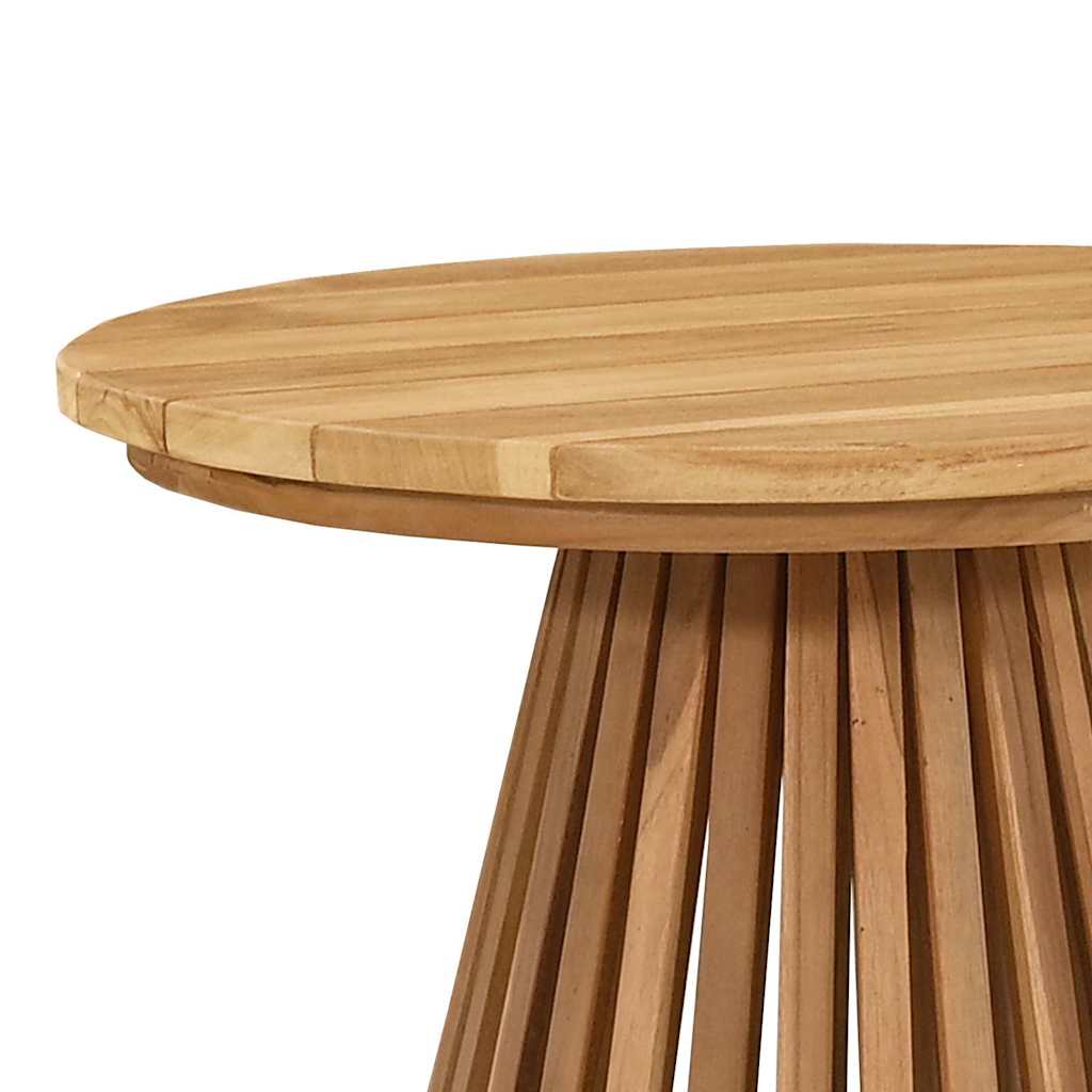 Mesa Lateral Marrón 50 X 50 X 49,5 Cm Madera De Teca Maciza