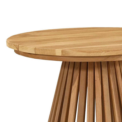 Mesa Lateral Marrón 50 X 50 X 49,5 Cm Madera De Teca Maciza