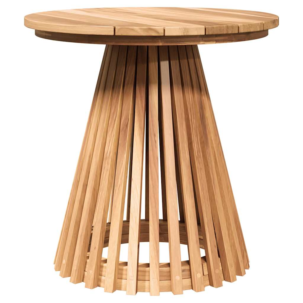 Mesa Lateral Marrón 50 X 50 X 49,5 Cm Madera De Teca Maciza
