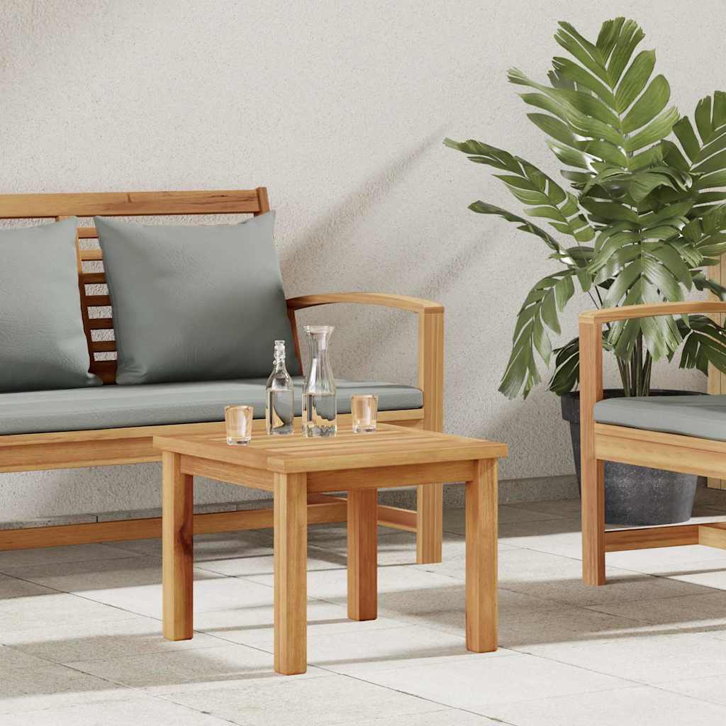 Mesa De Café Marrón Madera De Teca Maciza