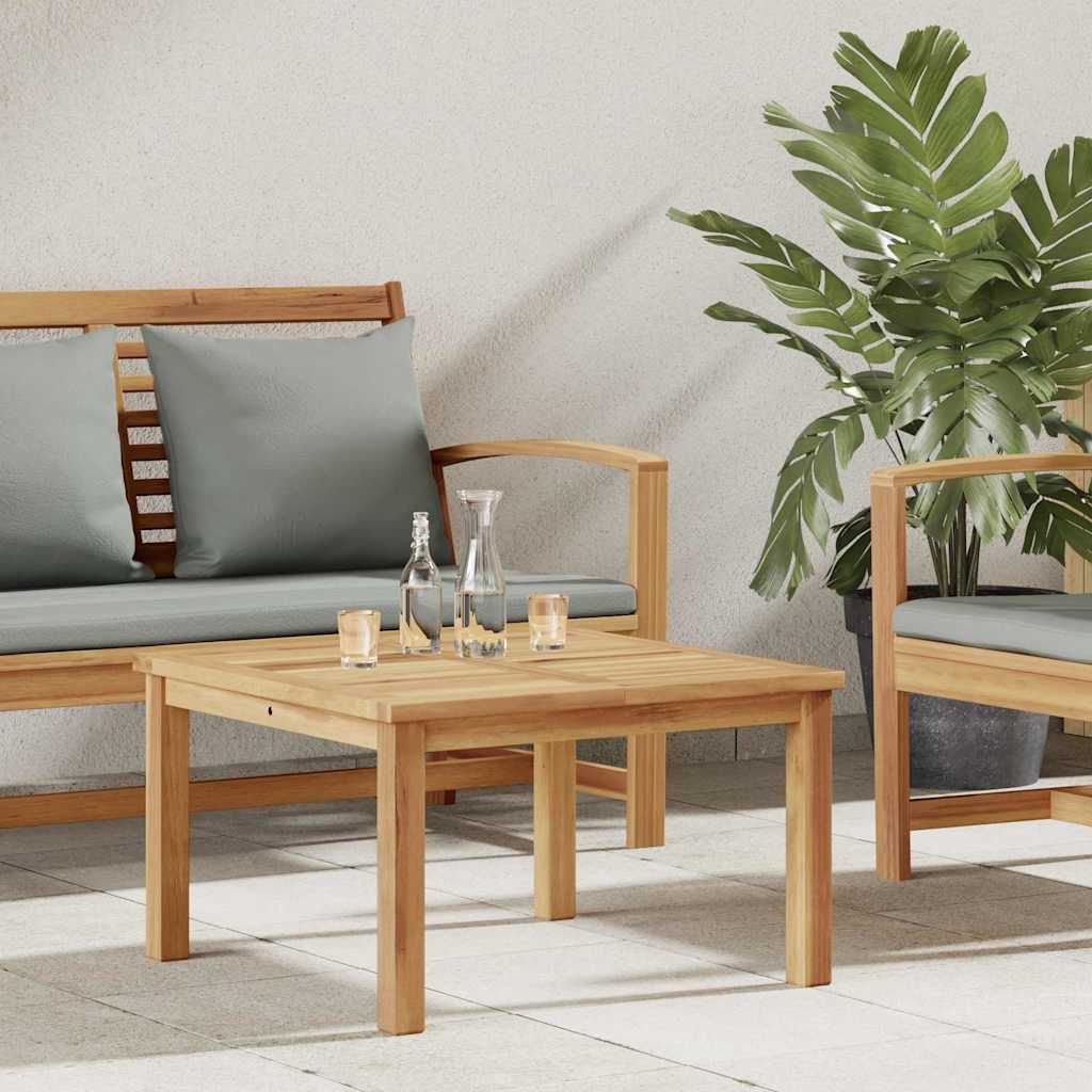 Mesa De Café Marrón Madera De Teca Maciza