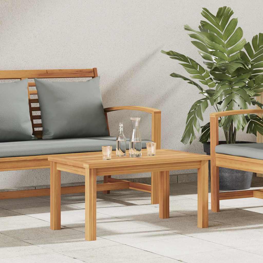Mesa De Café Marrón Madera De Teca Maciza