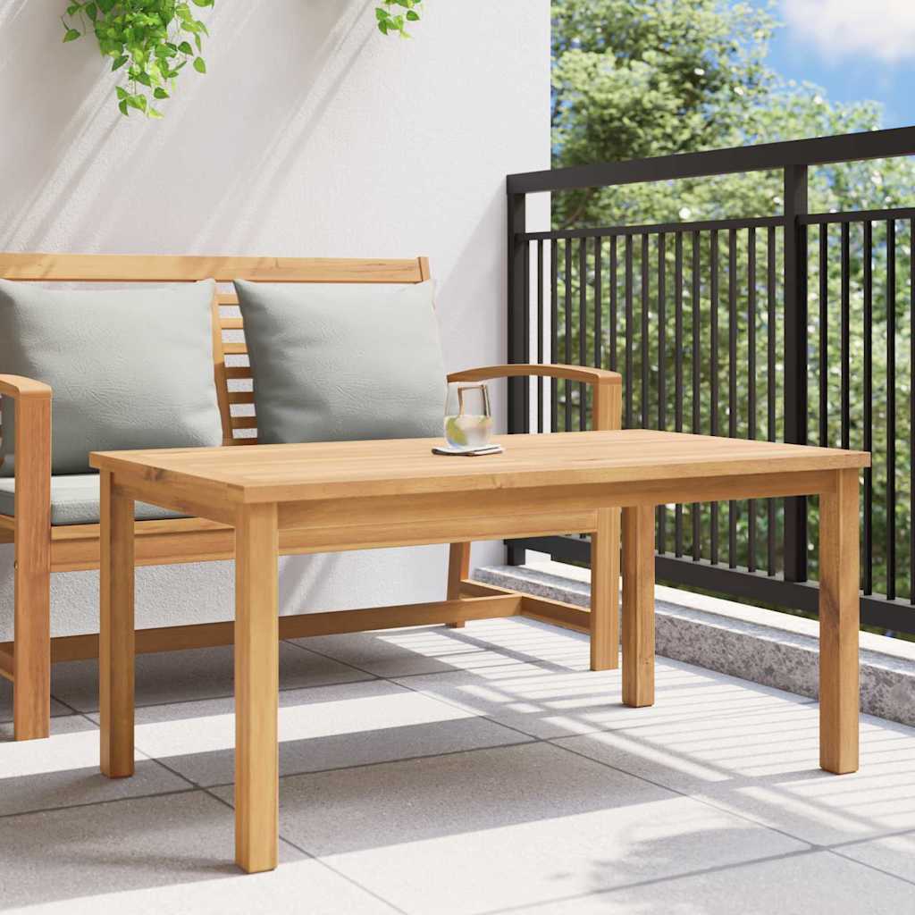 Mesa De Café Marrón Madera De Teca Maciza