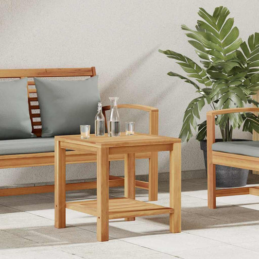 Mesa De Café Marrón 45 X 45 X 45 Cm Madera De Teca Maciza