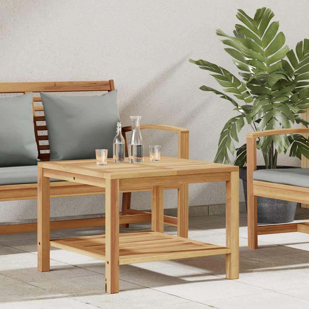 Mesa De Café Marrón Madera De Teca Maciza