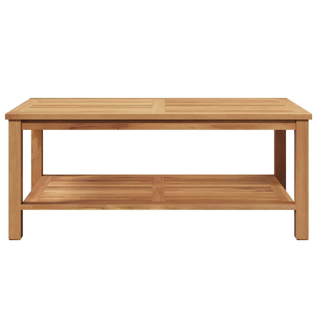 Mesa De Café Marrón Madera De Teca Maciza