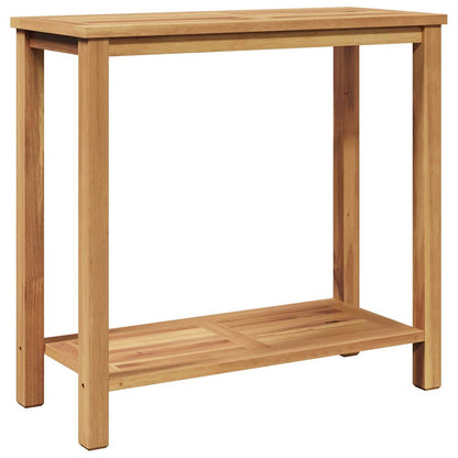 Mesa Consola Marrón Madera De Teca Maciza