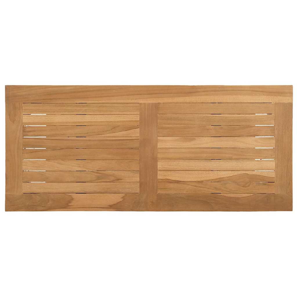 Mesa Consola Marrón Madera De Teca Maciza