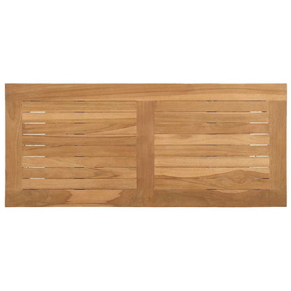 Mesa Consola Marrón Madera De Teca Maciza