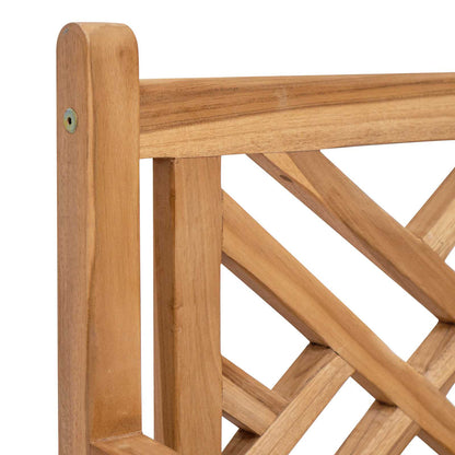 Silla De Jardín 2 Pcs 60 X 58 X 90 Cm Madera De Teca Maciza