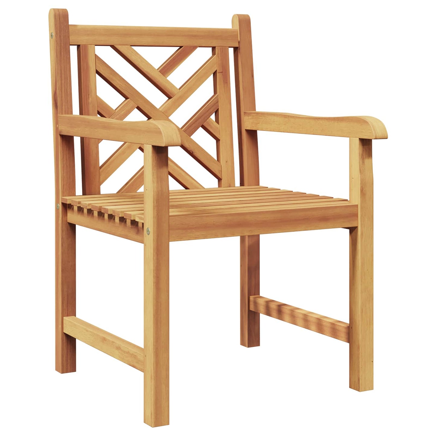 Silla De Jardín 2 Pcs 60 X 58 X 90 Cm Madera De Teca Maciza