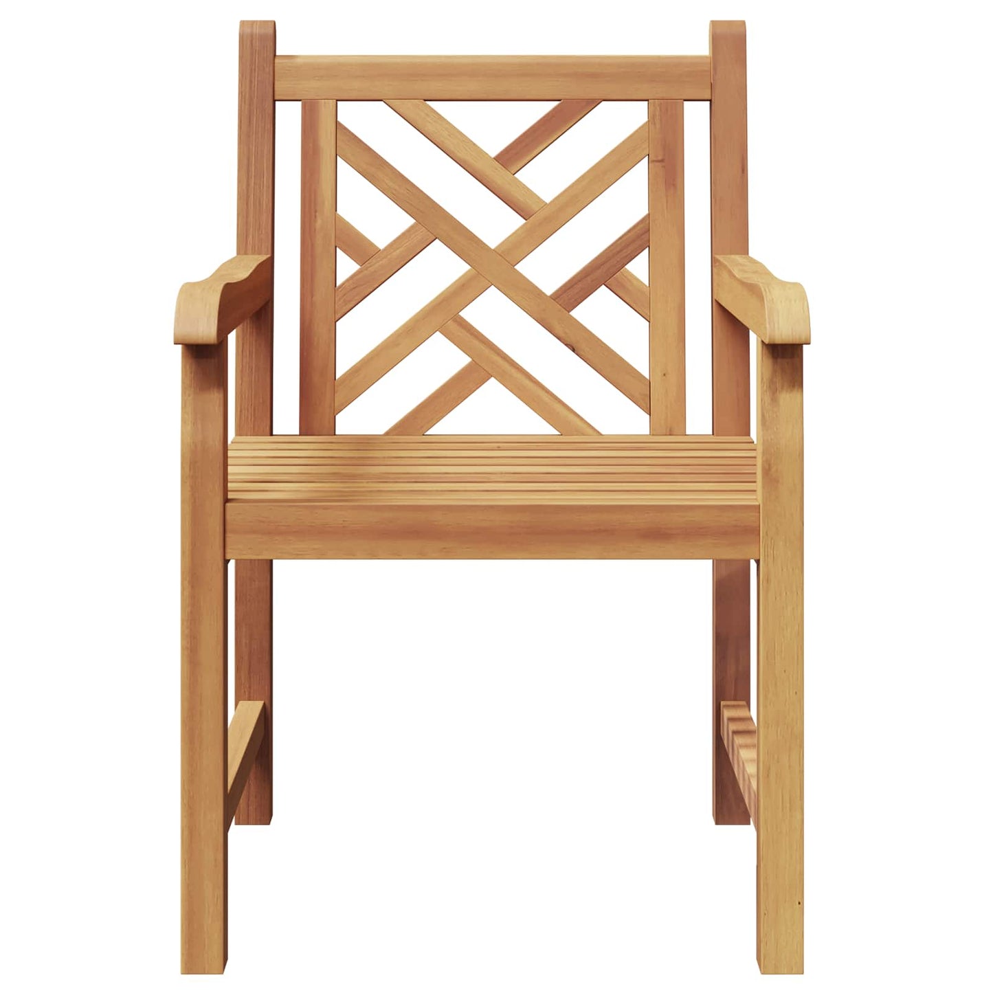 Silla De Jardín 2 Pcs 60 X 58 X 90 Cm Madera De Teca Maciza